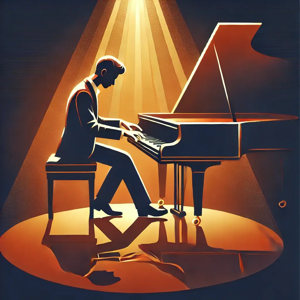 Pianist Playing Piano