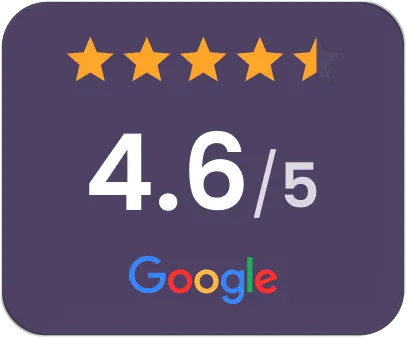 Google 4.6 out of 5 rating