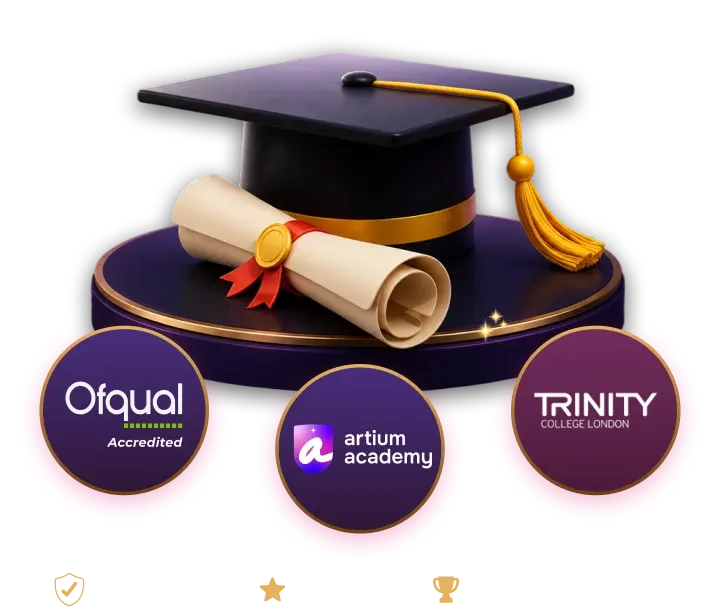 Artium Academy globally recognised music certifications — Ofqual and Trinity College London accredited