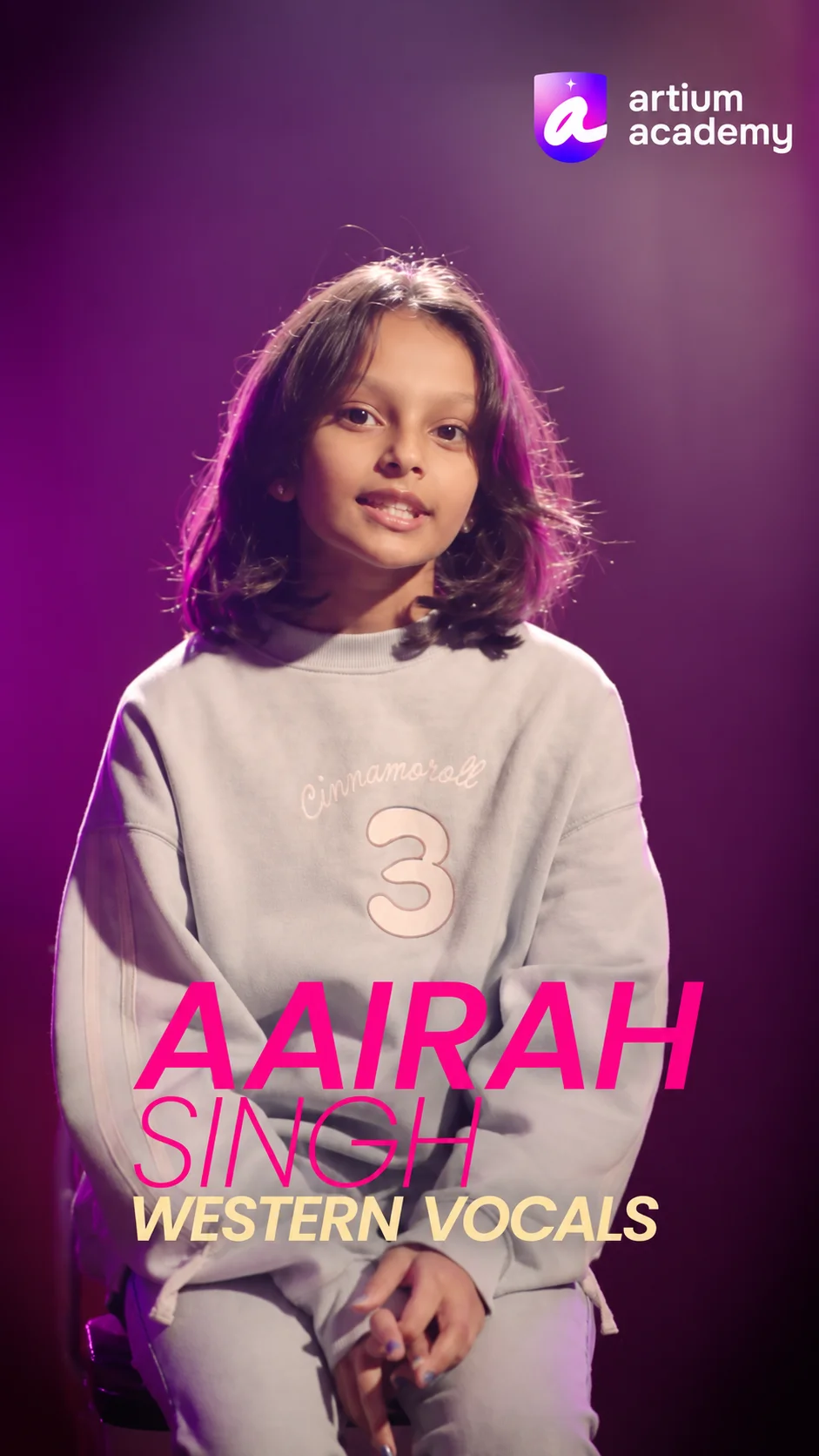 Aairah Singh, an Artium learner
