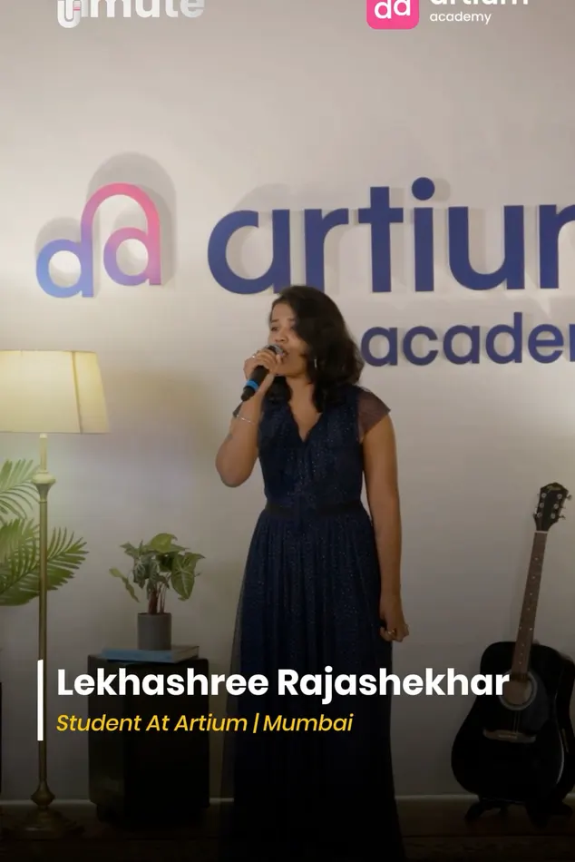 Lekhashree Rajashekhar singing at Artium Unmute, Mumbai