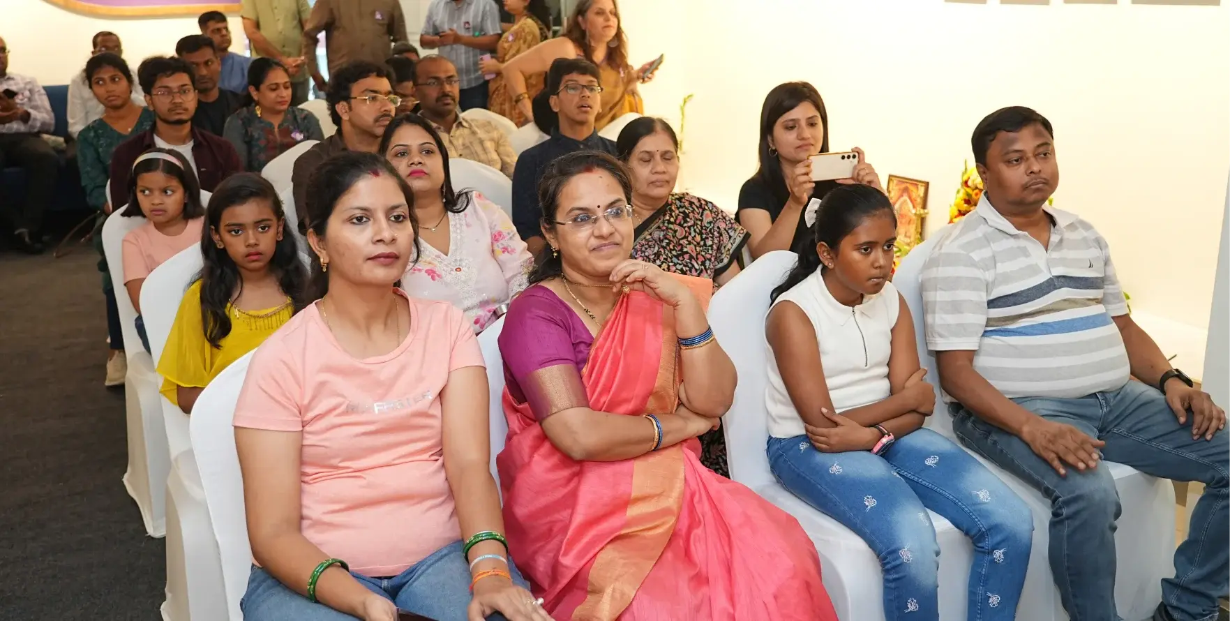 Learners and families at an Artium community event