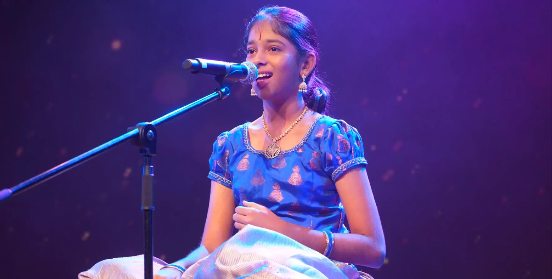 An Artium learner performing at Artium Superstar