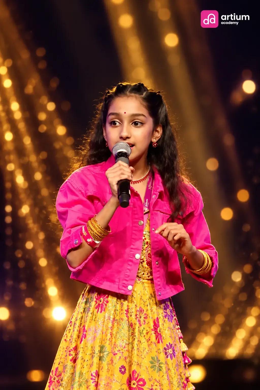 Ananya Godavarty performing at Artium Superstar